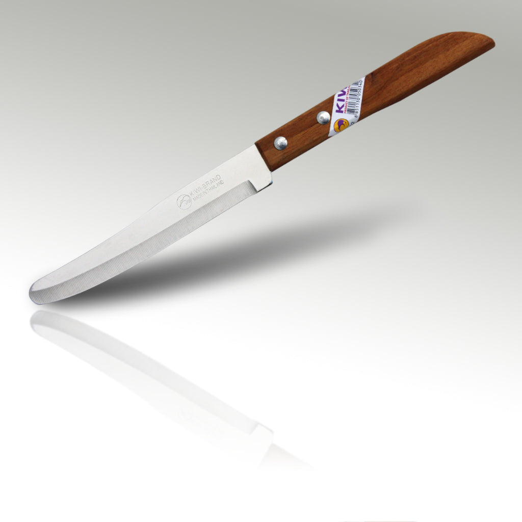 Kiwi 5" Paring Utility Steak Knife with Wooden Handle #502