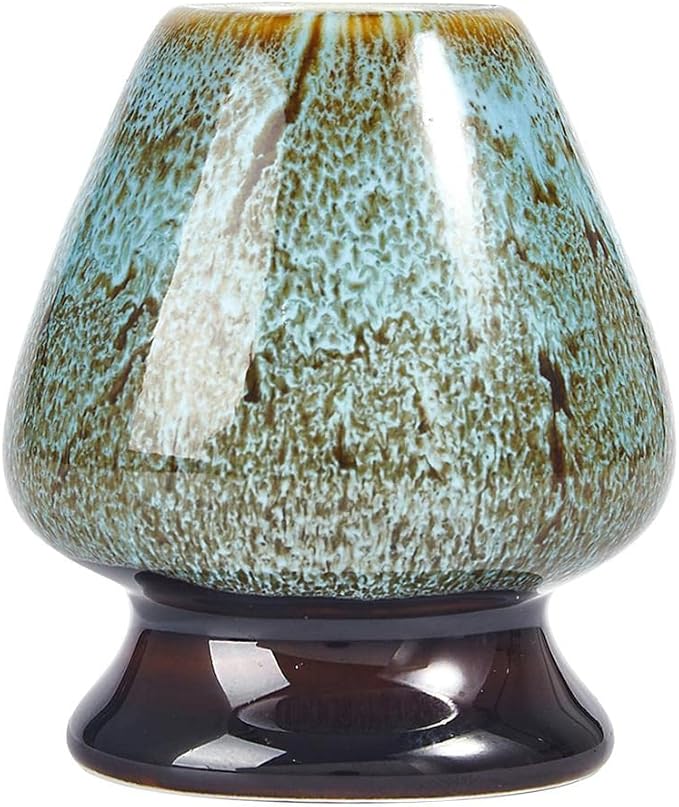 Ceramic Matcha Bowl Starter Kit - Matcha Tea Set - Teal Black