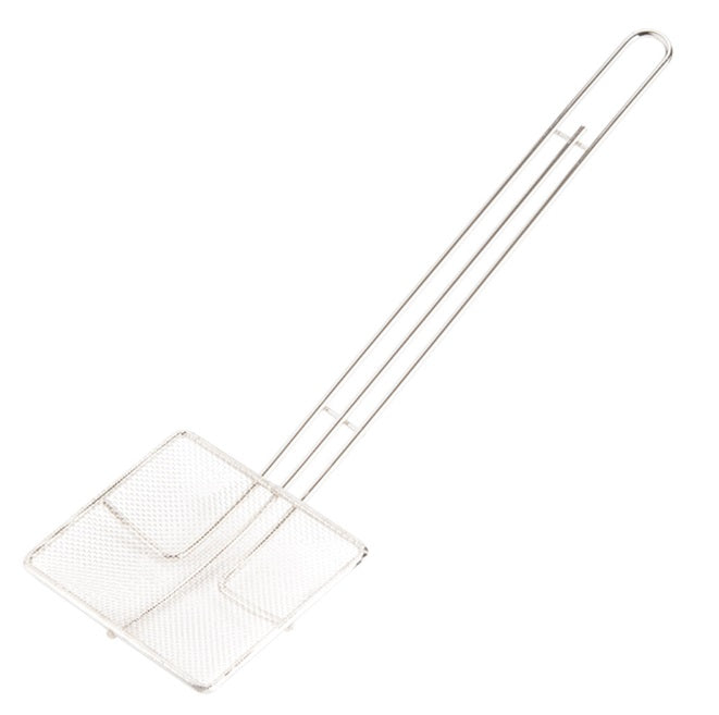 5" Fine Mesh Square Skimmer – Nickel-Plated, 18.5" Length