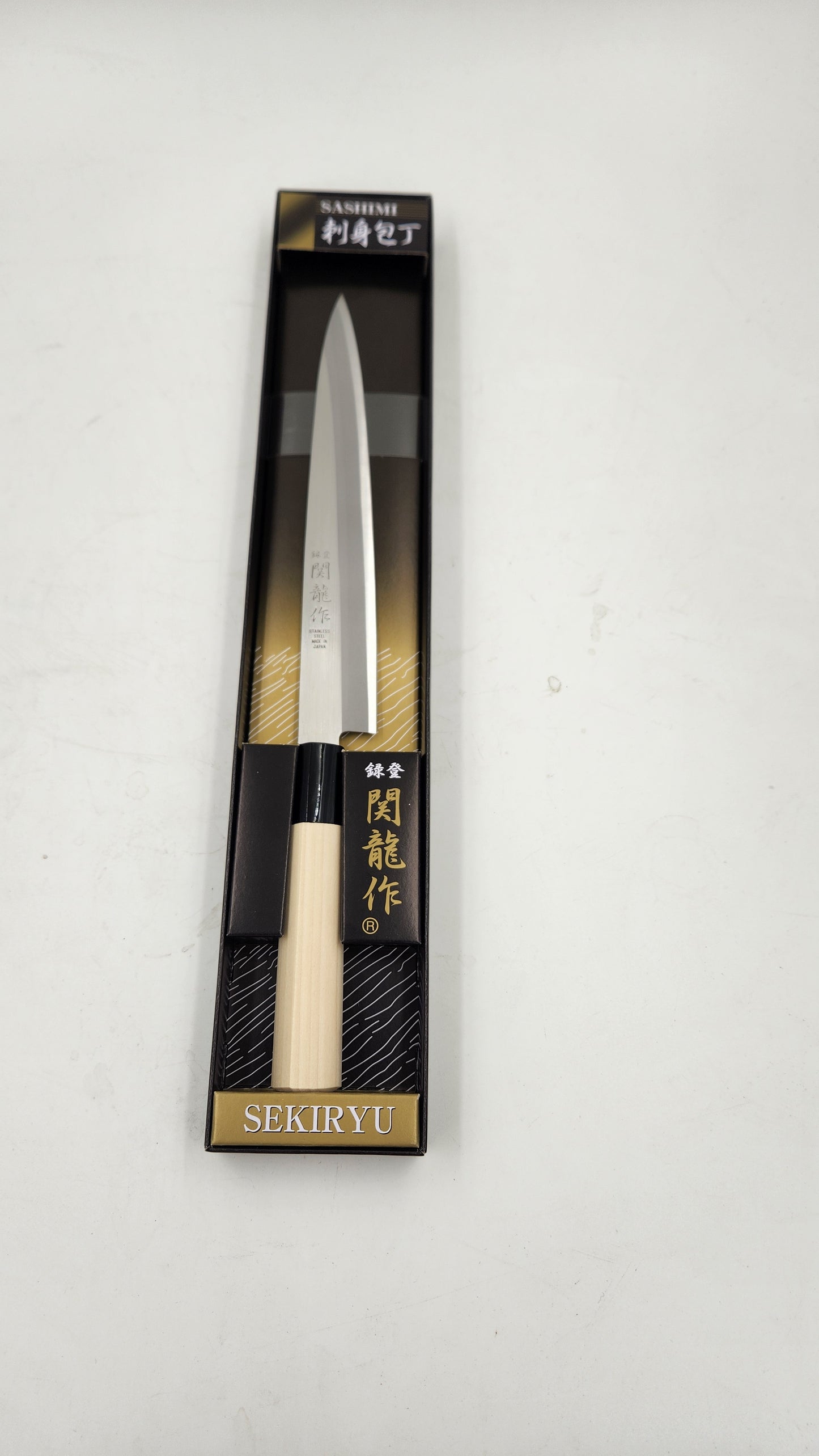 Sekiryu Yanagiba Sashimi Knife – Authentic Japanese Sushi Knife for Fish Filleting & Slicing