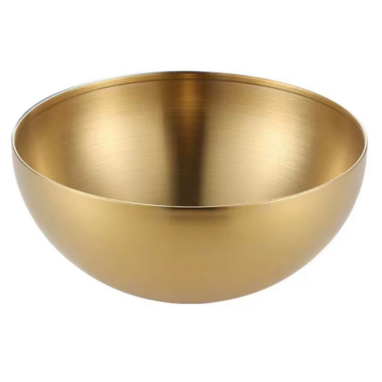 Gold Bowl (Stainless Steel) - Korean Style Rice Salad Mixing Bowl - 20 cm
