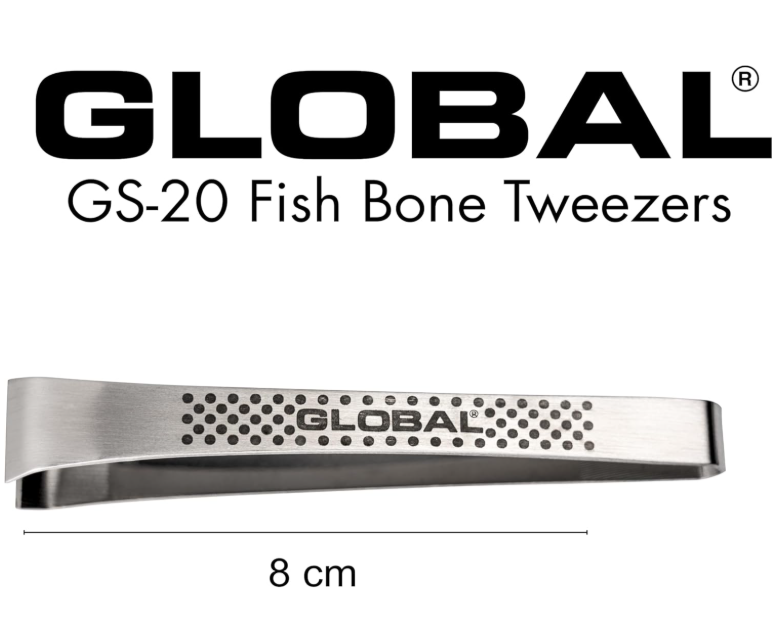 Global Fish Bone Tweezers GS-20/B - 4.5" Stainless Steel