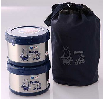 Bubee Thermos -KK-1000B Stainless Steel Lid - BLUE -Made in Taiwan