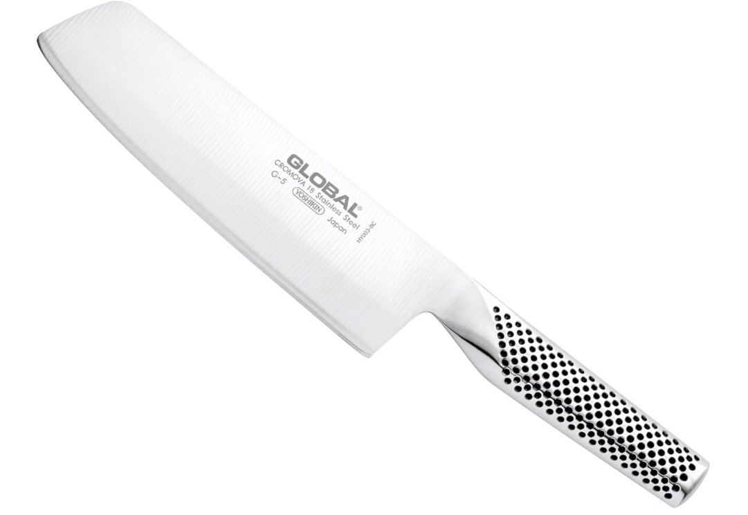 Global G-5 Vegetable Knife – 7" Japanese Stainless Steel Chef Knife for Precise Vegetable Prep