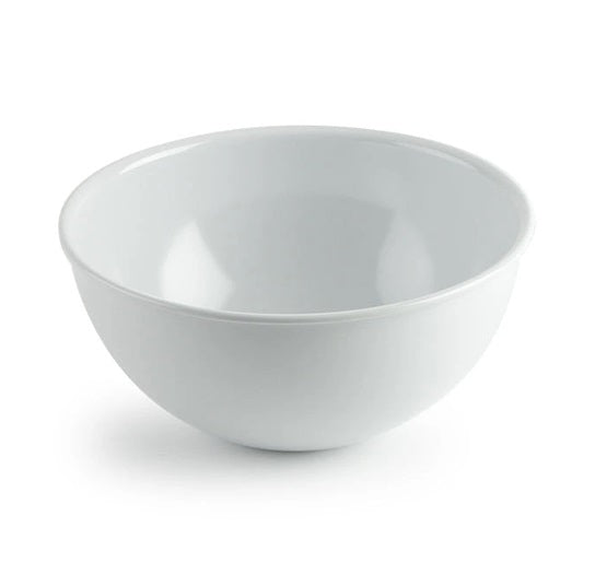 6" Wide White Melamine Serving Bowl - Small