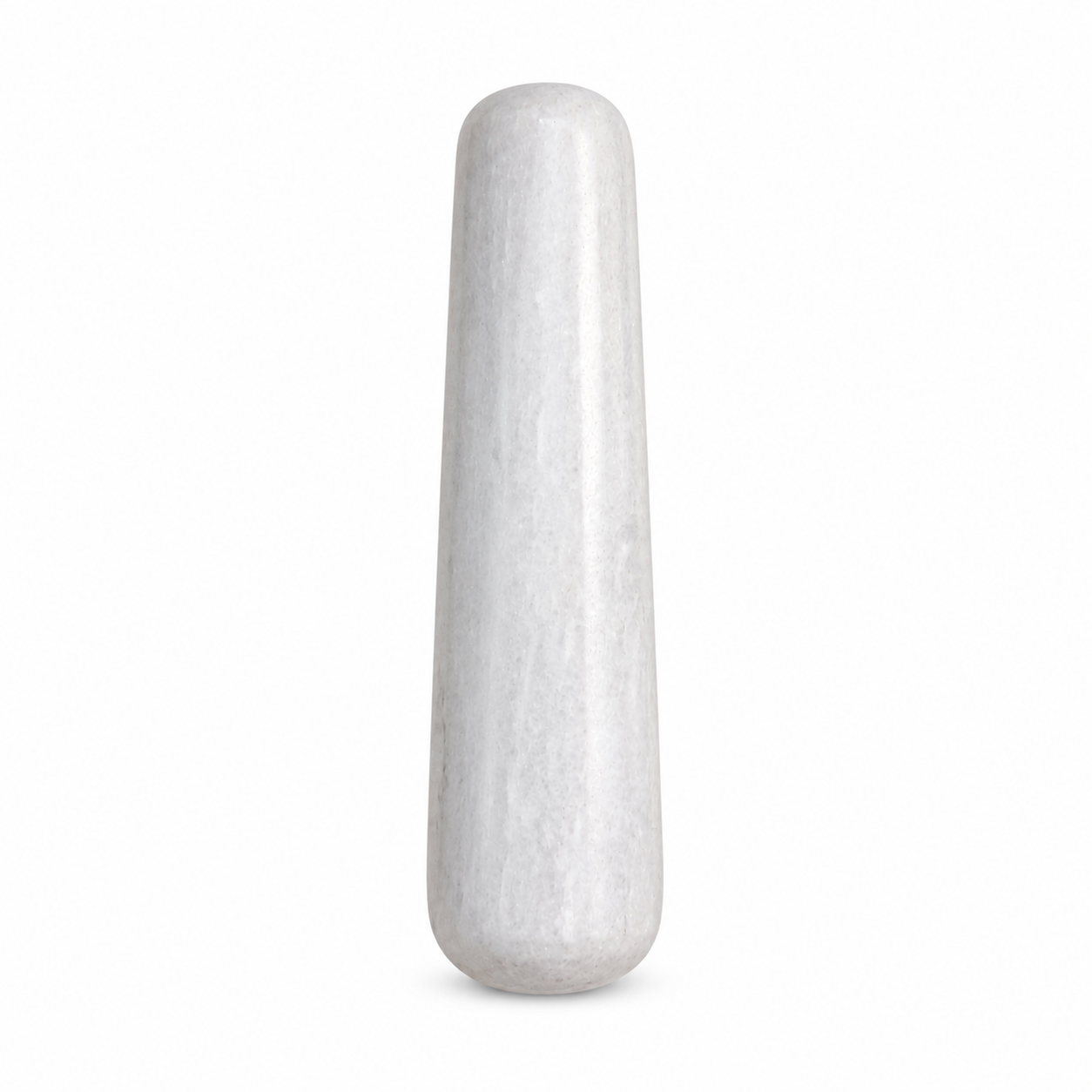 White Marble Mortar & Pestle Set – 4" Deep Bowl Natural Stone Spice Grinder