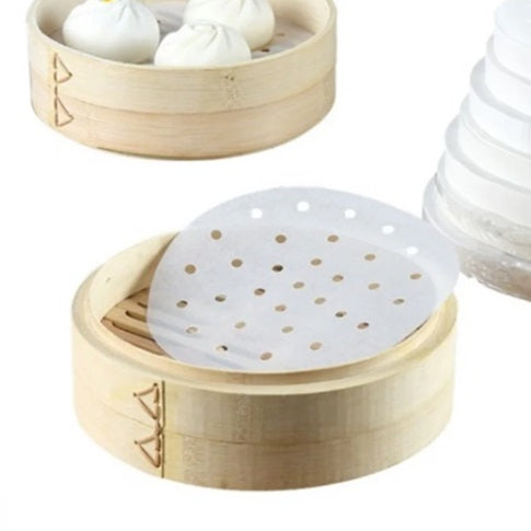 Feuilles de Papier Parchemin Ronde pour Cuiseur Vapeur – 5" (400 Feuilles)