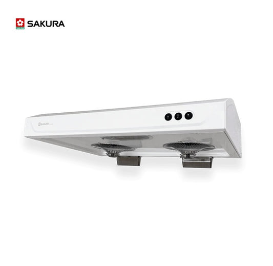 Sakura R-72711 White Range Hood – 3-Speed Powerful Ventilation, 30-Inch