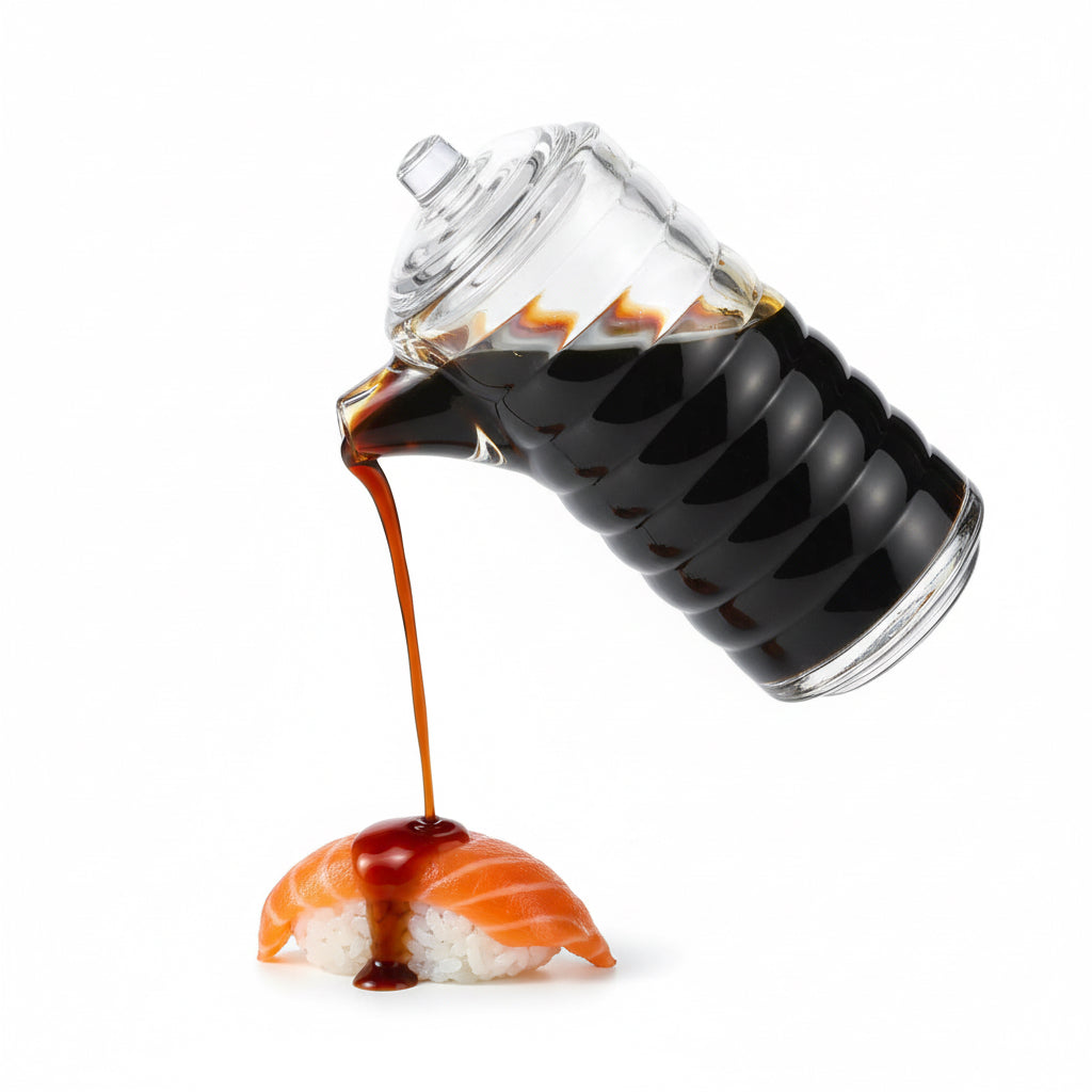 Soy Sauce Bottle Cruet 9.5 oz / 280 ml (#8362) - Acrylic Condiment Dispenser