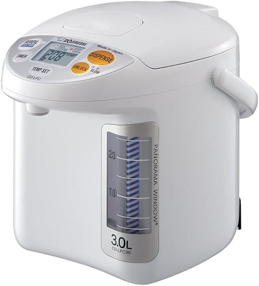 象印 Zojirushi CD-LFC40 Panorama Window 微电脑电热保温热水瓶 5.0L 白色 日本制造